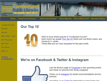 Tablet Screenshot of cumberlandpubliclibraries.ca